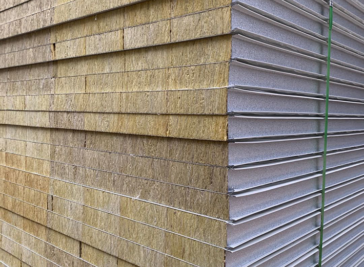 彩鋼岩棉夾芯板06